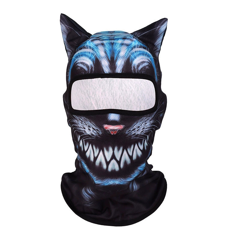 Wildface balaclava — Blue Tribal Wolf