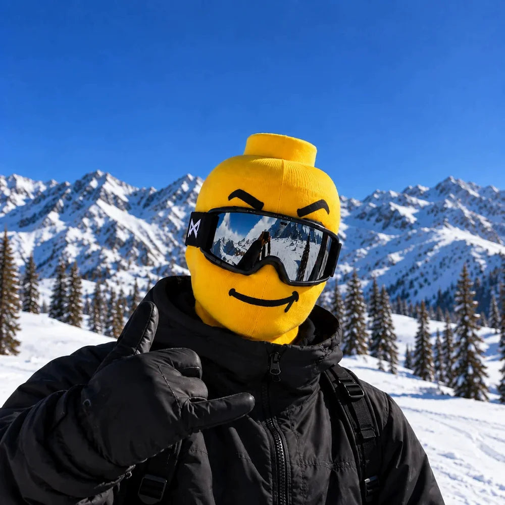 Emoji face balaclava — Cool Smirk