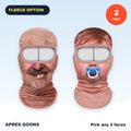 Wacky face balaclava 2-pack