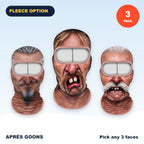 Wacky face balaclava 3-pack