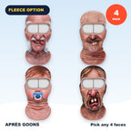 Wacky face balaclava 4-pack