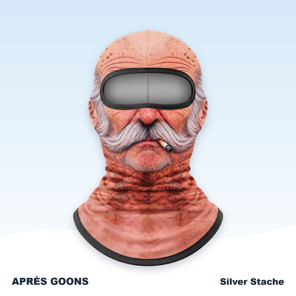 Funny face balaclava — Silver Stache